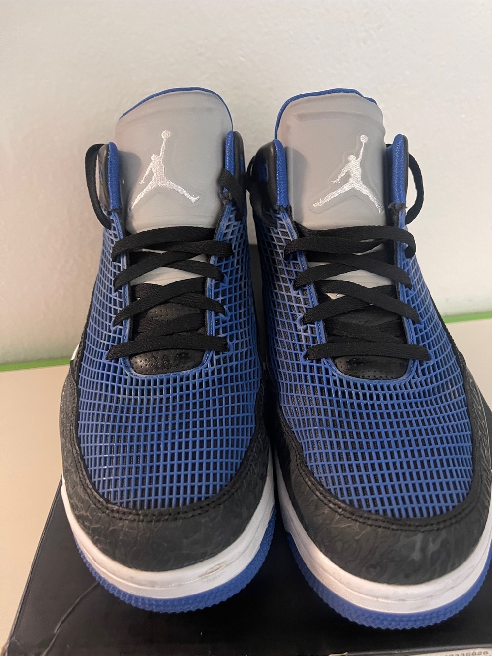Jordan Royal Blue and Black Mesh Low-Top Sneakers size 13